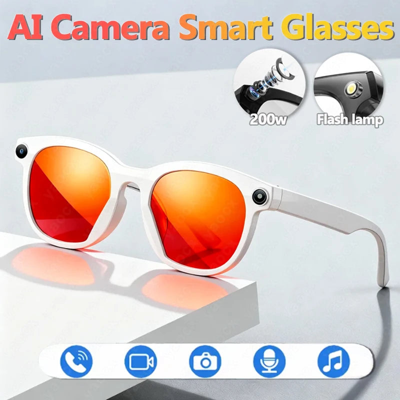 2026 Smart Glasses Photography Video AI Intelligent Interactive Translation Smart Sunglasses Bluetooth Call Music Play For IOS S460a681063614195aab7020336e5c6dbR Swag N Slay LTD