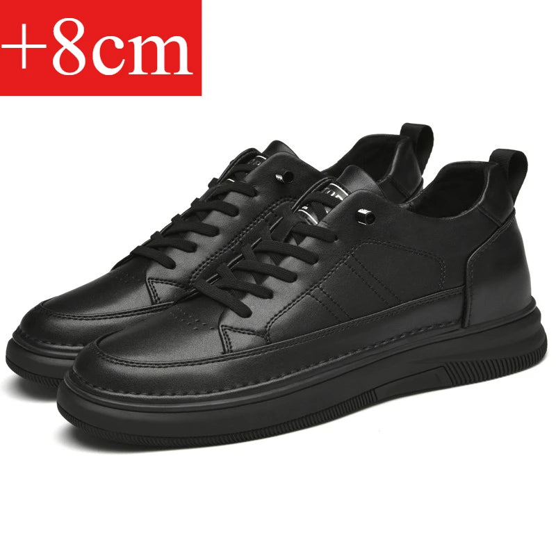 Spring Autumn Men's Inner Heightening Shoes Leather Sports Casual Shoes Invisible Height Increasing Shoes Men Sport Elevator 8CM 8cmblack S02e3962d468e44d59513580bc6074b33X Swag N Slay LTD