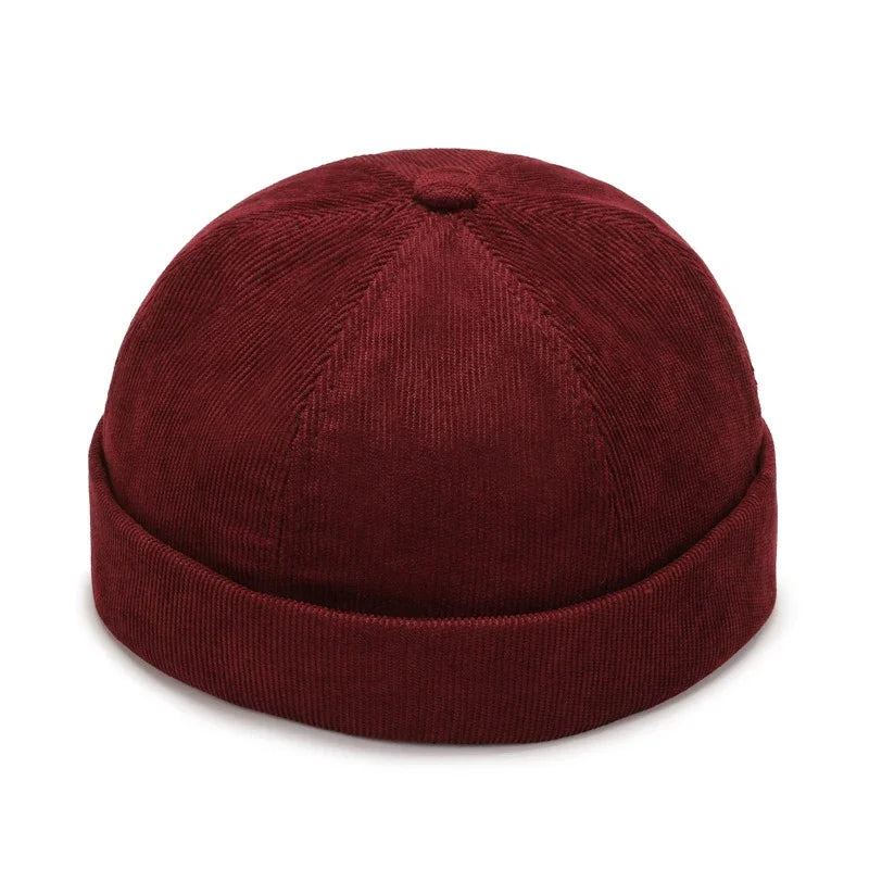 Men Hip Hop Hats Vintage Beanie Hat Summer Adjustable Landlord Hat Trendy Streetwear Docker Cap Women men Brimless Skullies Cap wine Red S02f4f8b6d2374ae484904274114199637 Swag N Slay LTD