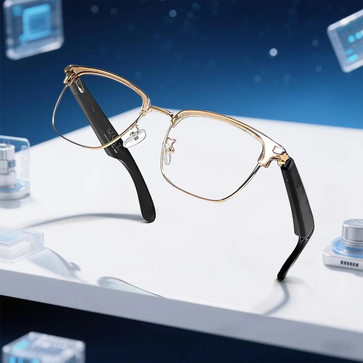GT-33 AI Smart Glasses HD Bluetooth Calling Voice Assistant Music Player Translate Camera HOT Translation in multiple languages Gold-tea S02fd754c473c44e0861f30f6a567f959J Swag N Slay LTD