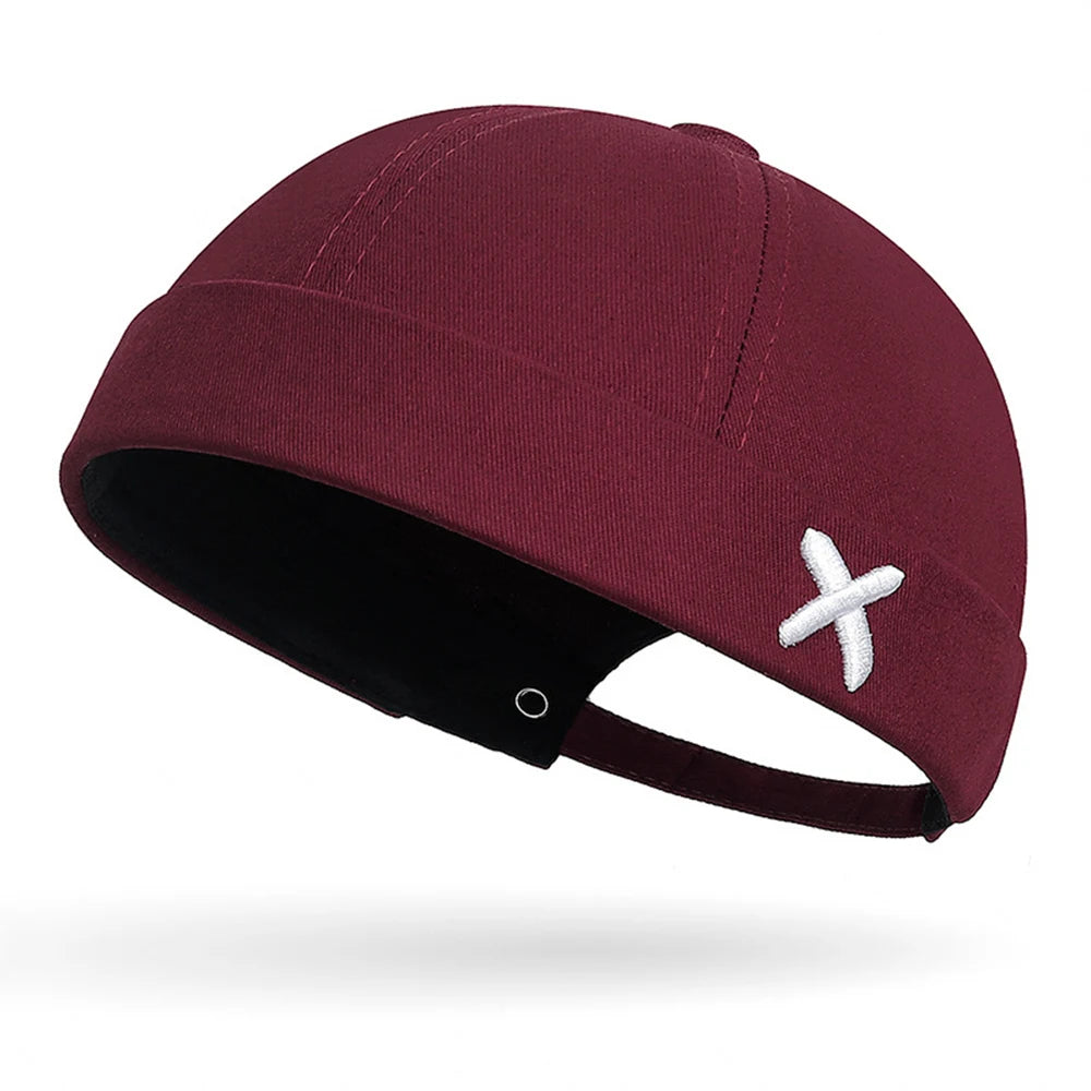 Men Hip Hop Hats Vintage Beanie Hat Summer Adjustable Landlord Hat Trendy Streetwear Docker Cap Women men Brimless Skullies Cap wine red S0beb455aad1c47ef82108a84f85b5c65E Swag N Slay LTD