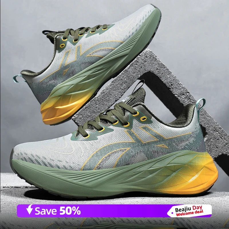 Running Shoes Training Speciality Marathon Men Sports Breathable Lightweight Women's Comfortable Nonskid Leisure Sneakers green S0d3d63a829b244cca1d2beae17b7b562q Swag N Slay LTD