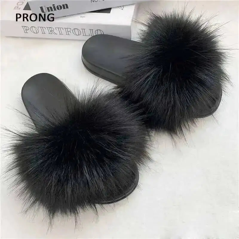 Summer Faux Fur Slippers Women Indoor Furry Fur Slides Female Plush Flip Flops Flats Sandals Casual Fluffy Slipper House Shoes S105a304b3ac7468f8d88964f28567fac5 Swag N Slay LTD