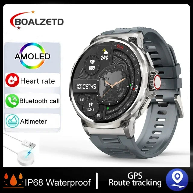 Smart Watch Men 1.85-inch Large Display GPS Sports IP68 Waterproof 2026 New Bluetooth Call Compass Military Smartwatch Gift Hot Sliver For Xiaomi S107753de0ab64ca1bc41d6b4c8d05dd9s Swag N Slay LTD