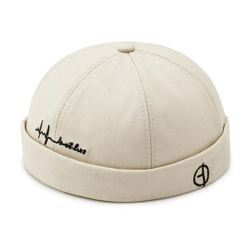 Men Hip Hop Hats Vintage Beanie Hat Summer Adjustable Landlord Hat Trendy Streetwear Docker Cap Women men Brimless Skullies Cap Beige S107cb24fb8154ffdb3ecdf8e475c45f5N Swag N Slay LTD
