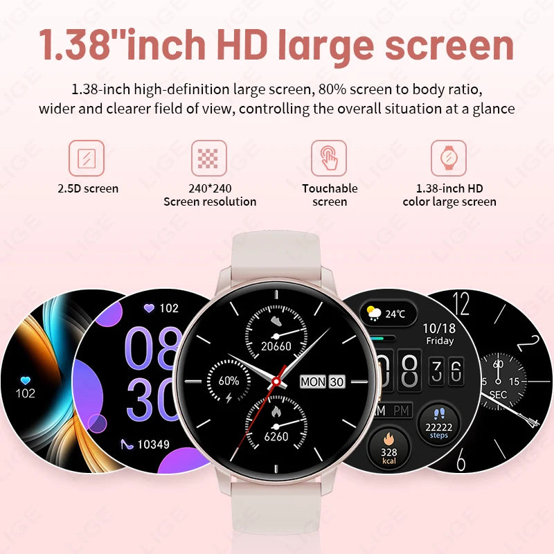 New Smart Watch Women Men Bluetooth Call Heart Rate Health Monitor 1.38'' Screen Fashion Sport Ladies Smartwatch For Android IOS S10d6eb56426647f897c1e7d5b11550ba7 Swag N Slay LTD