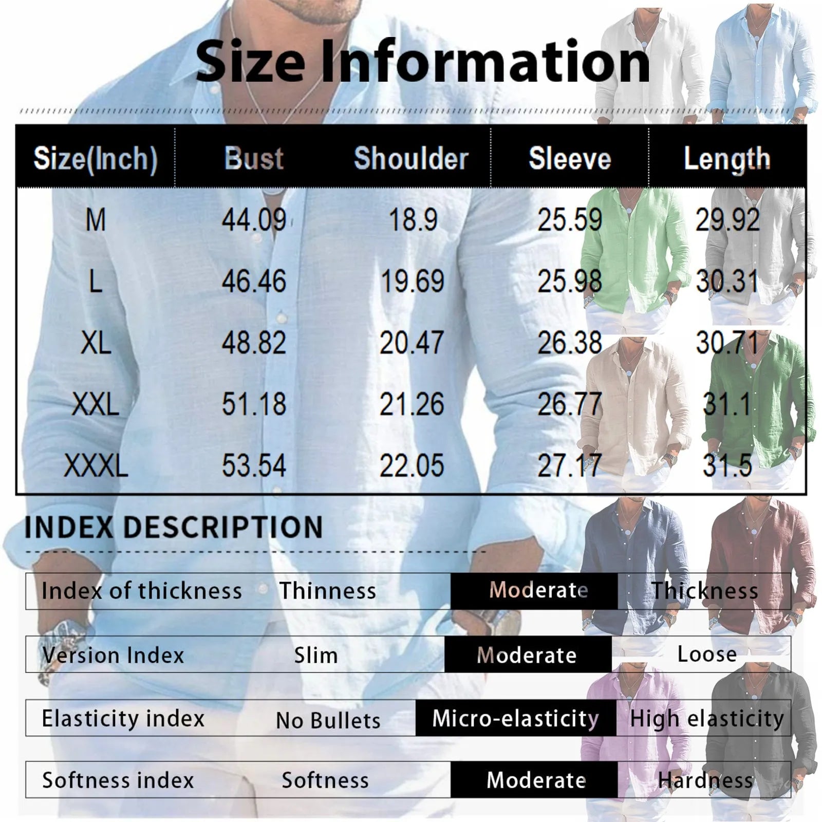 Men's tops long sleeve new style shirt cotton linen cool solid color loose lapel casual beach style cardigan spring and summer S1660ac8a2ad34d139625d4823dee9a24w Swag N Slay LTD