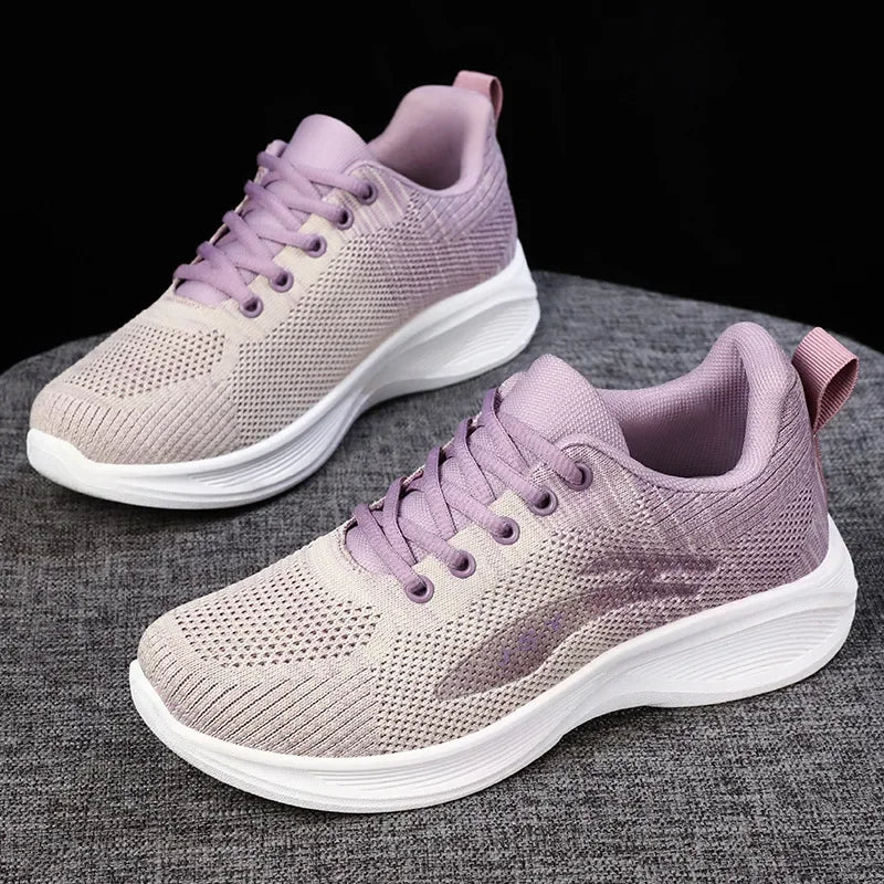 Spring and Autumn Sports Women's Shoes 2025 New Gradient Casual Sports Shoes Mesh Breathable Soft Sole Women's Shoes S19b25b6540e94eaf9c77bd28e93aaa6d4 Swag N Slay LTD
