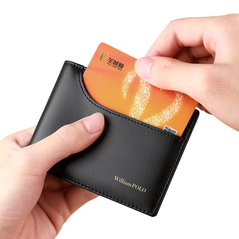 Genuine leather fashionable wallet, men's short high-end card holder, multi-functional personalized coin wallet, card bag S19e84bb21baf4caf84de06b6955b4460E Swag N Slay LTD