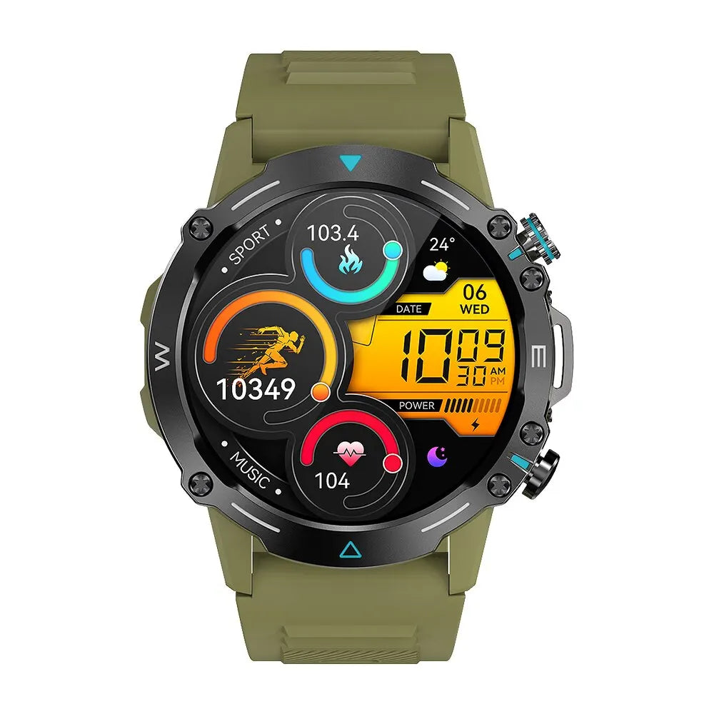 COLMI M42 Smartwatch 1.43'' AMOLED Display 100 Sports Modes Voice Calling Smart Watch Men Women Military Grade Toughness Watch green S1adcd90c4c184955b5a80bb464318e27z Swag N Slay LTD