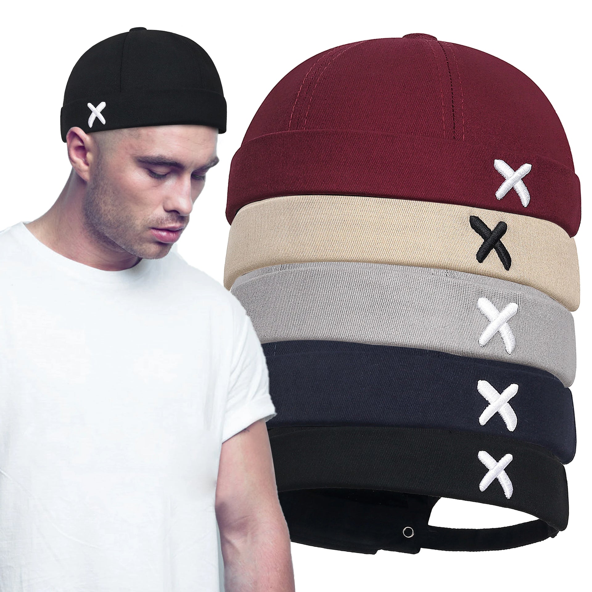 Men Hip Hop Hats Vintage Beanie Hat Summer Adjustable Landlord Hat Trendy Streetwear Docker Cap Women men Brimless Skullies Cap S1ea4c0c6d24e4d36aac649875d916a4eG Swag N Slay LTD