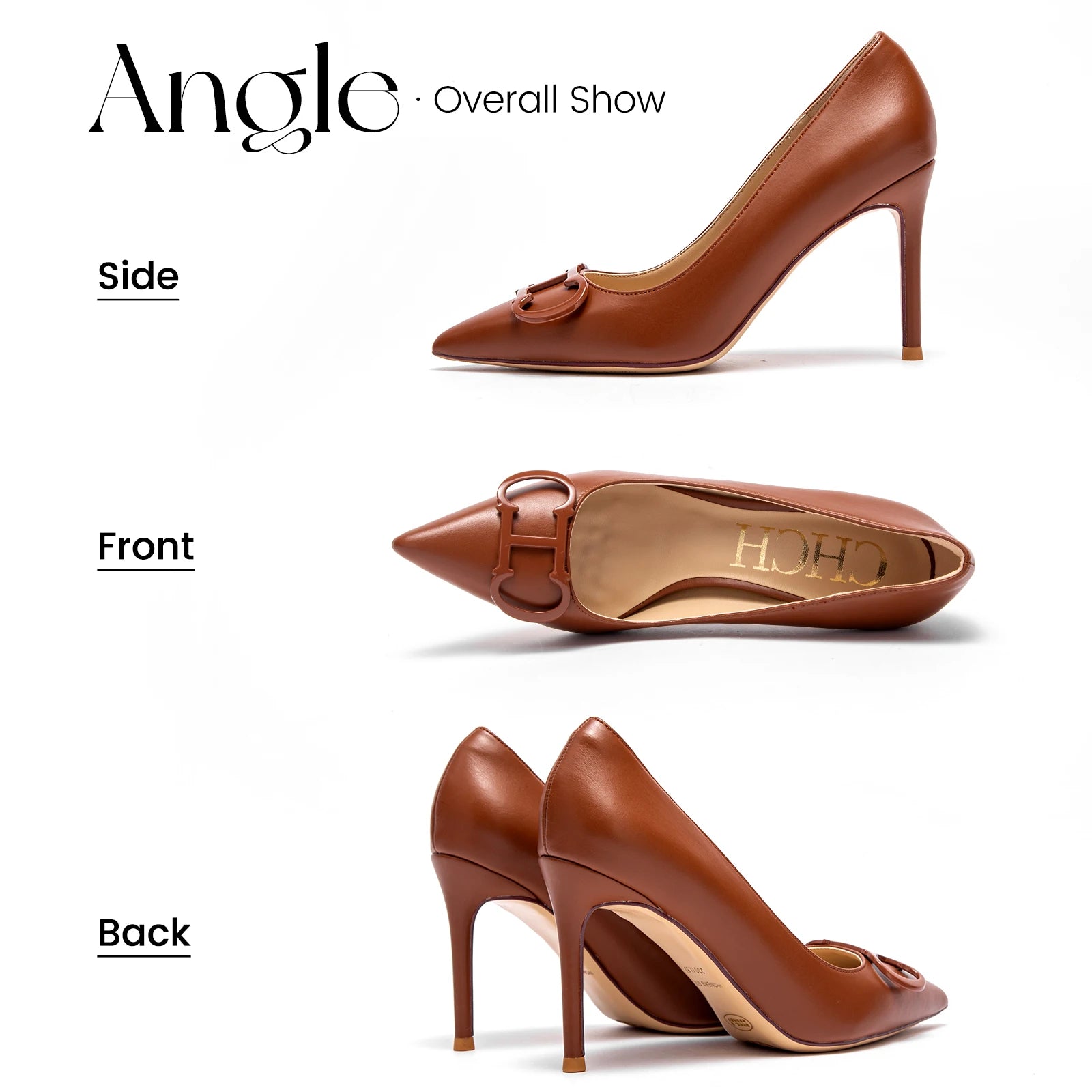 CHCH Women's High Heels New Pointed Metal Buckle Party Carnival Women's Shoes 9cm S1ebb27abb6834aa28ecdcbd73c535d55I Swag N Slay LTD