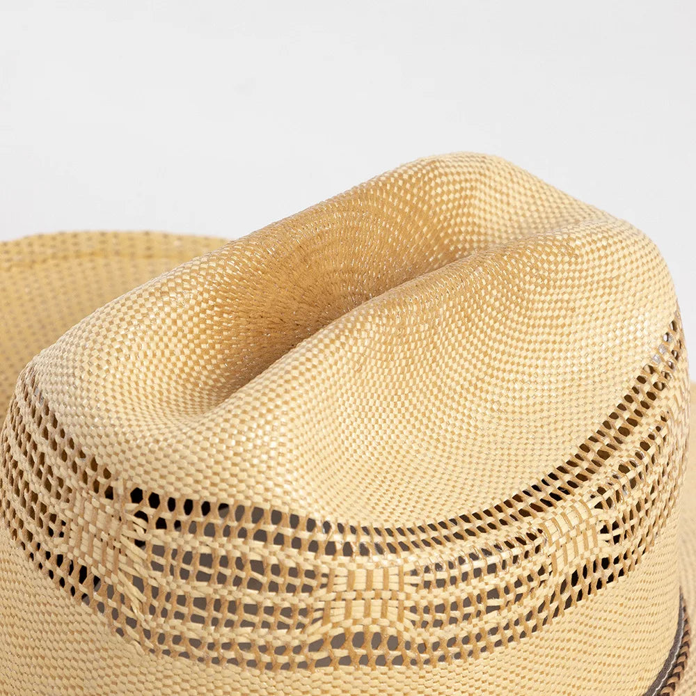 USPOP Spring and Summer Fashion Hardened Large Brim Woven Cowboy Hat Straw Sun Hat S225c3e90f3be4938b5b3a939960a54dcC Swag N Slay LTD