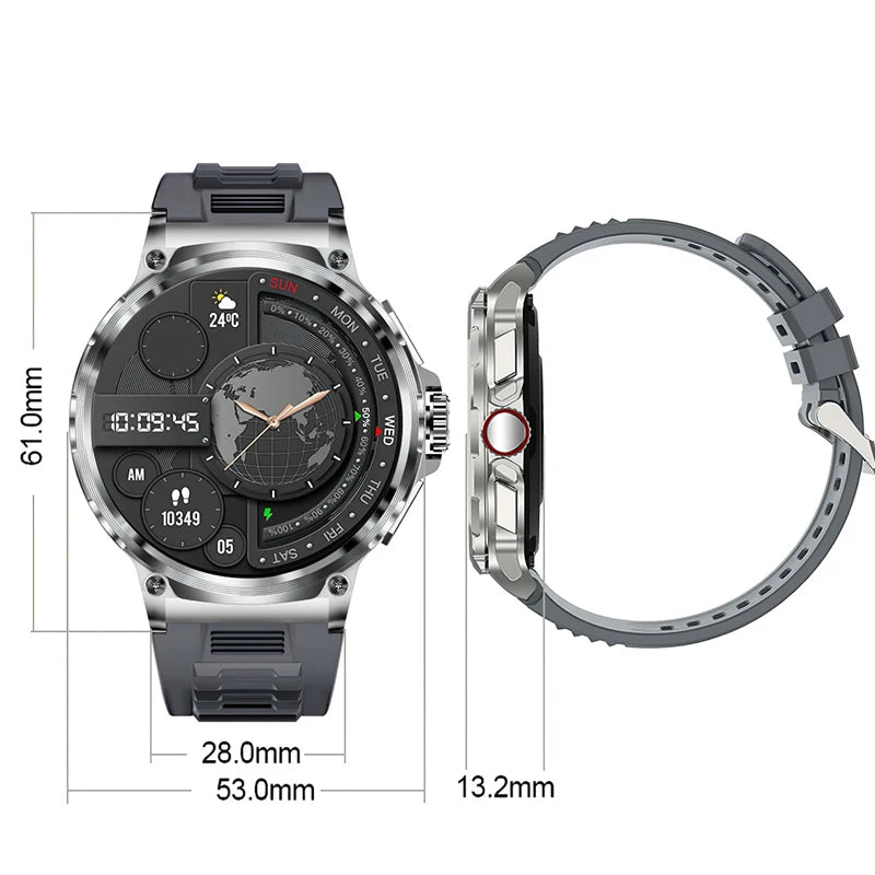 Smart Watch Men 1.85-inch Large Display GPS Sports IP68 Waterproof 2026 New Bluetooth Call Compass Military Smartwatch Gift Hot S2cd6e3caab9741aeb08f73ee0b79525ap Swag N Slay LTD