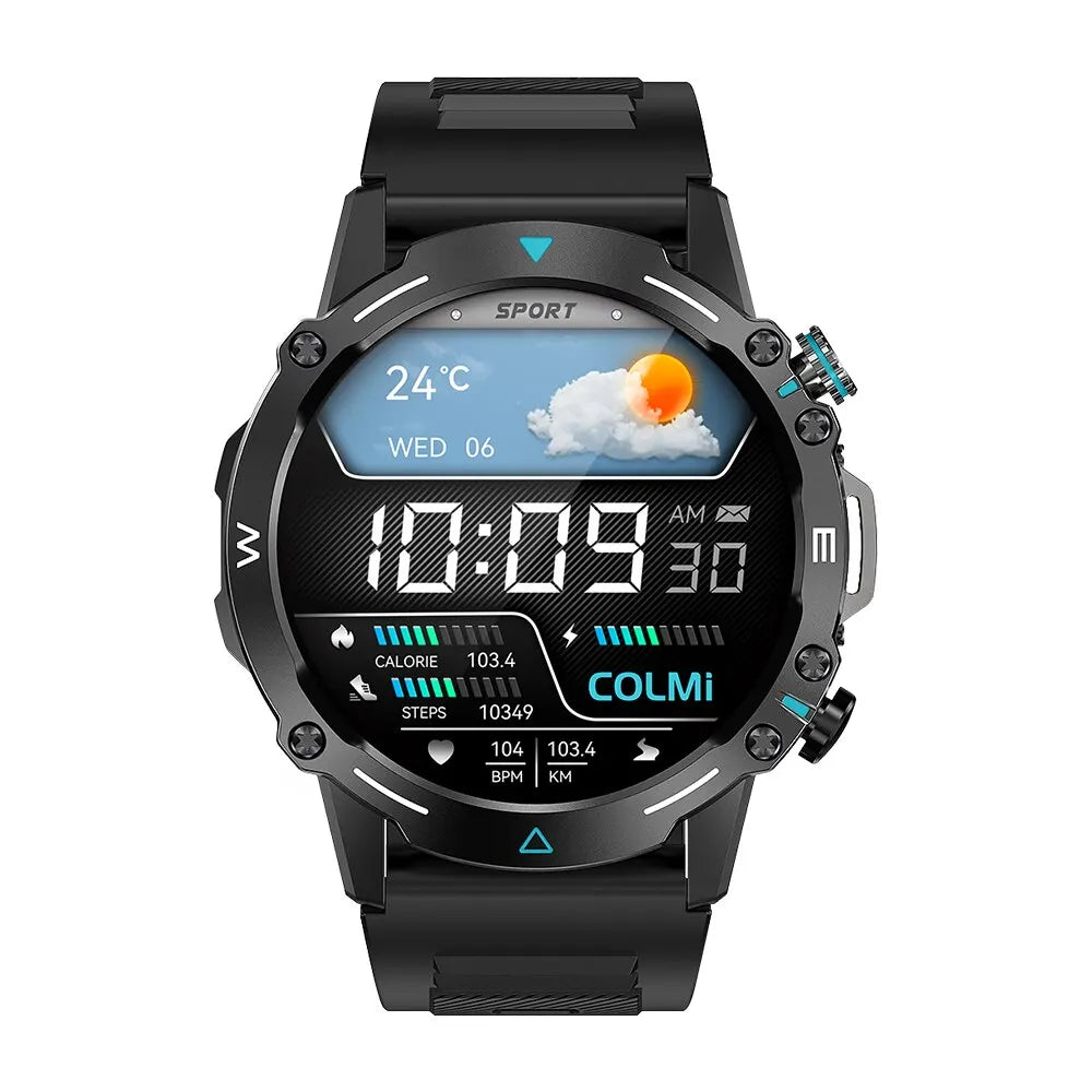 COLMI M42 Smartwatch 1.43'' AMOLED Display 100 Sports Modes Voice Calling Smart Watch Men Women Military Grade Toughness Watch black S2e0674d889664215b02cf59345aeea65h Swag N Slay LTD
