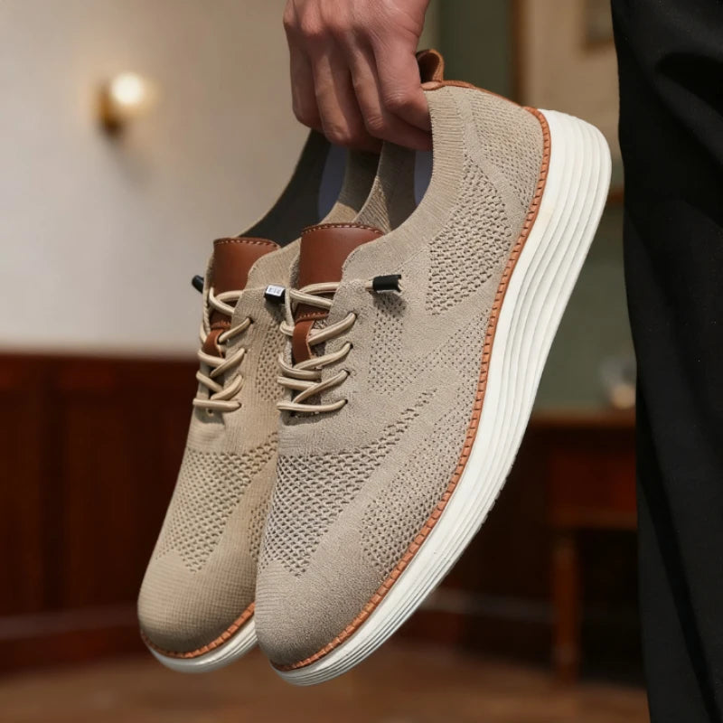 Men Casual Walking Shoes Breathable Mesh Knit Sneakers Hot Selling Bestselle Lightweight Non-slip Flat Lace Up Running Shoes Men Khaki S36c221b2db85473d84420d5fee5e660bA Swag N Slay LTD