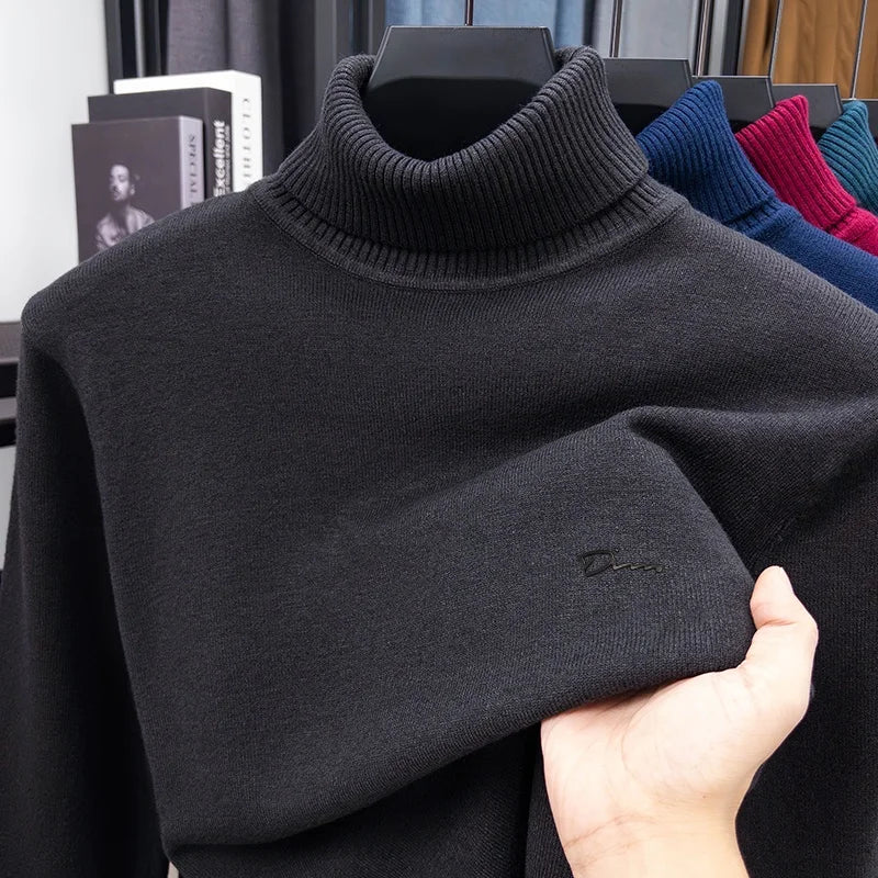 Quality Man Spring Long-Sleeved Knitwear Letter Print High Neck Hot Pullover Versatile Trend Leisure Warm Sweater Men's Clothing tanhui S39b47b9526de4a32940cd0a48608b06eN Swag N Slay LTD
