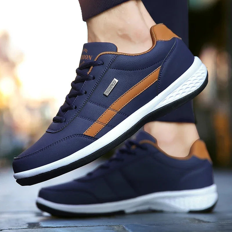 Leather Men Shoes Sneakers Trend Casual Shoe Italian Breathable Leisure Male Sneakers Non-slip Footwear Men Vulcanized Shoes S3dc28a567ab84878b5a073a4fb120315B Swag N Slay LTD