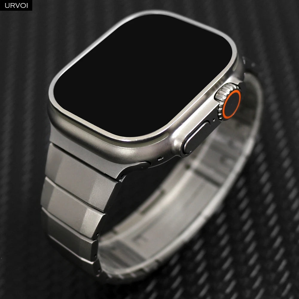 URVOI Band for Apple Watch Ultra 3 2 Series 11 10 9 8 7 SE Stainless steel Link bracelet strap Fold depolyment buckle for iWatch S445e40c1240a489d98355ea135a7eeadX Swag N Slay LTD