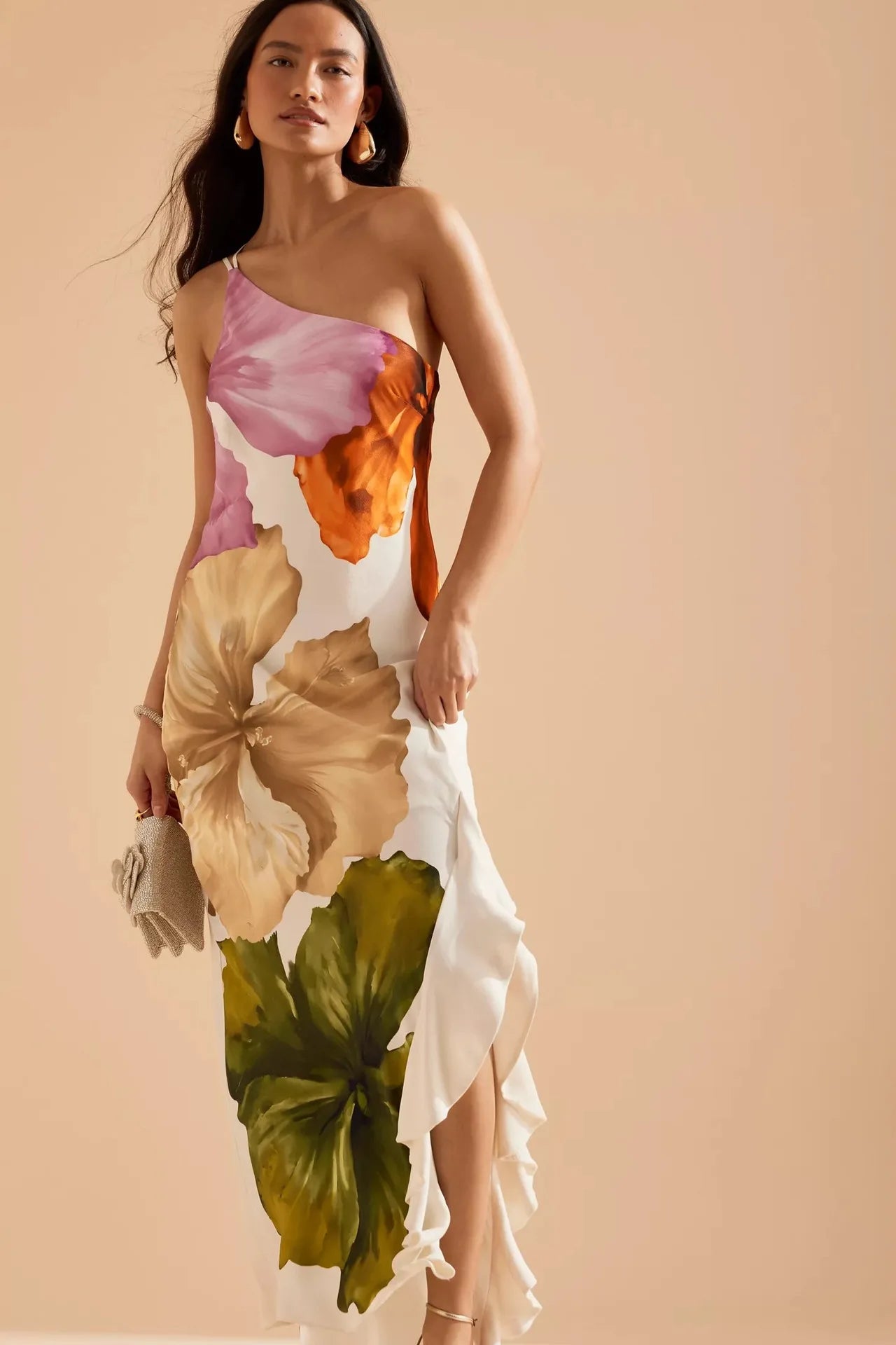 VEITCHE Fashion Women Printed Curling Edge Long Dresses Irregular One Shoulder Open Fork Gown Women Summer 2025 Party Vestidos S46d30e00e61b4010ba87de93c08bdcecn Swag N Slay LTD
