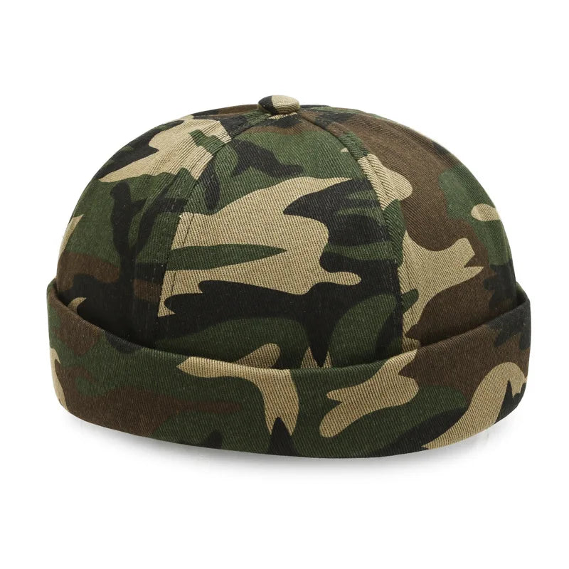 Men Hip Hop Hats Vintage Beanie Hat Summer Adjustable Landlord Hat Trendy Streetwear Docker Cap Women men Brimless Skullies Cap Camo S4aa51a1ac6644a79908bd985169a4eb0n Swag N Slay LTD