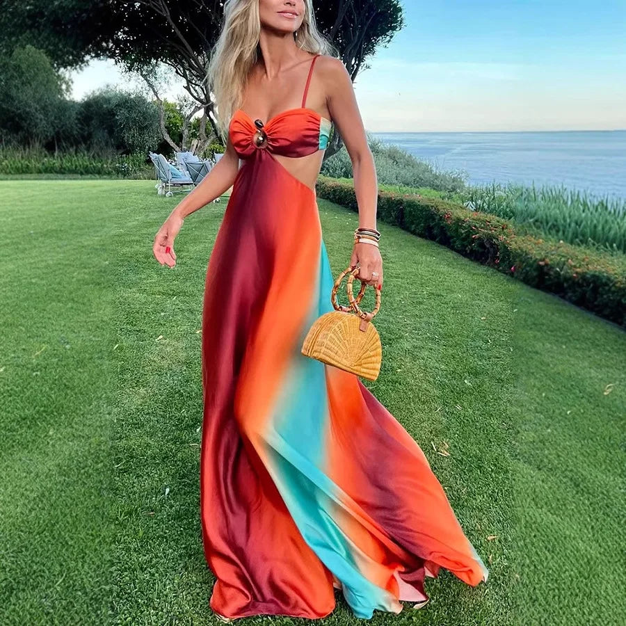 VEITCH Summer Bohemian Elegant Women Off Shoulder Bodycon Long Dress Women Sexy Strap Gradient Island Style Beach Maxi Dress S59c348d39e0d458a9203e7e5fd54fa5cq Swag N Slay LTD