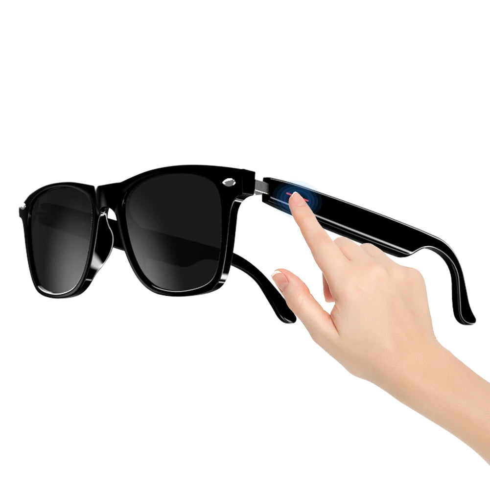 Smart Glasses AI Voice Assistant Camera Glasses BT Audio Glasses (Sunglasses) United States S5b659cbcd9c54474bf85c54c12db0489m Swag N Slay LTD