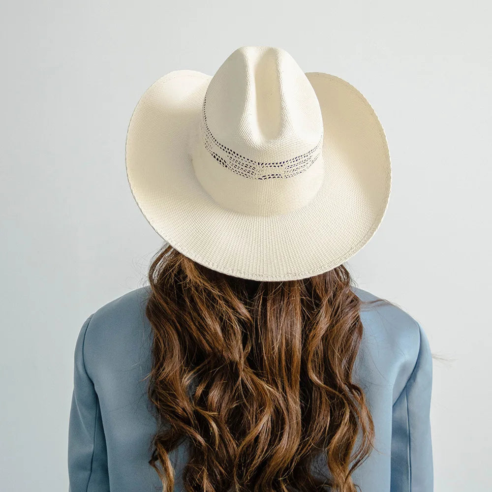 USPOP Spring and Summer Fashion Hardened Large Brim Woven Cowboy Hat Straw Sun Hat S5d0534b1cbcb4044809daa2a17e20cc2o Swag N Slay LTD