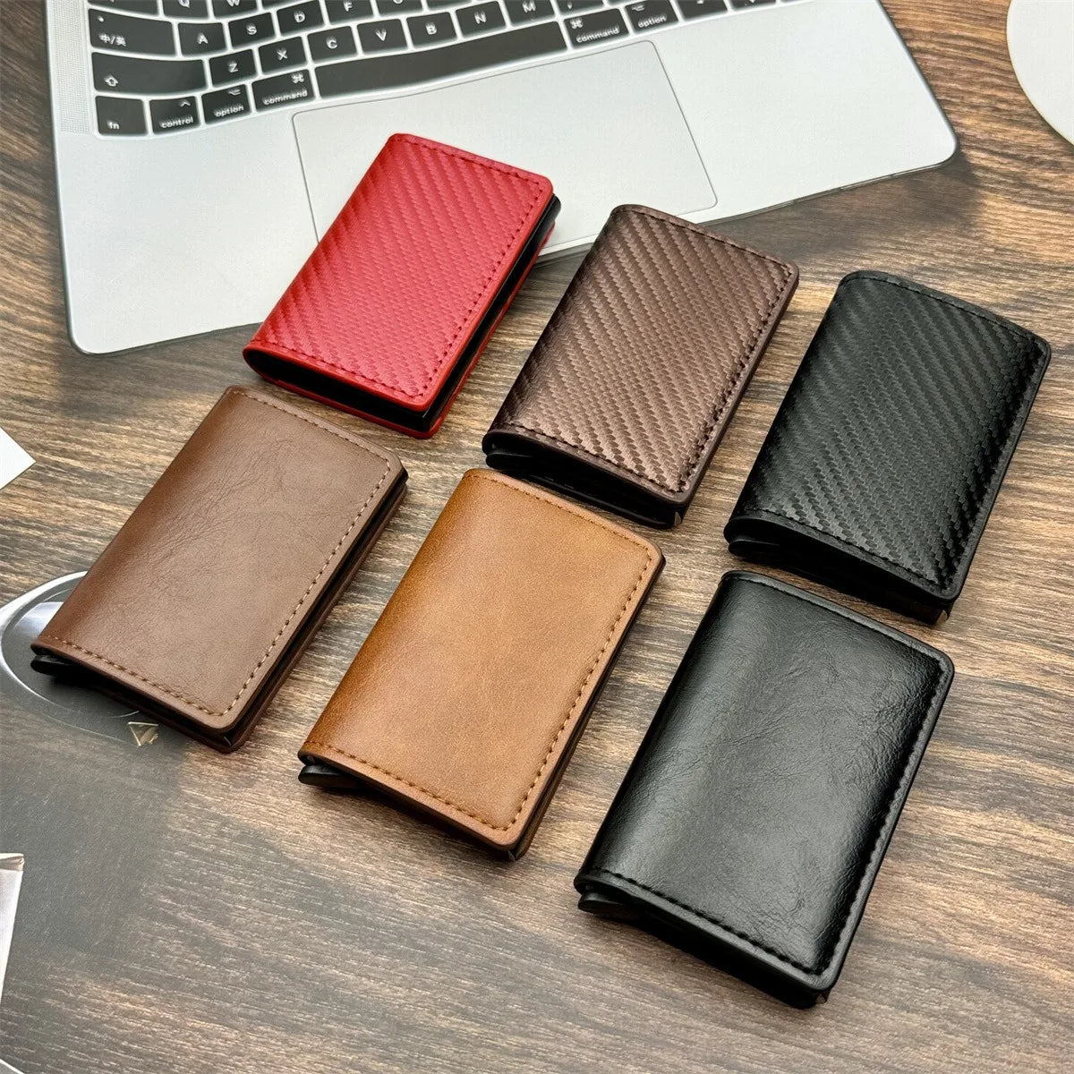 Men and women Minimalist RFID Blocking Wallet-Automatic Pop-up Metal Credit Card Holder,Zipper Coin Purse Business Card Wallet S5d0ee5f38da348a8894b6aca5a9728a6l Swag N Slay LTD