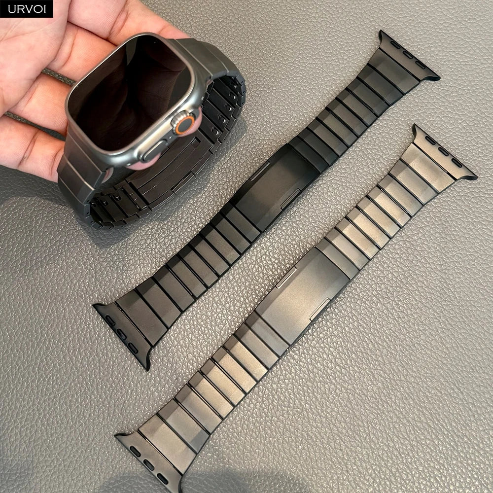 URVOI Band for Apple Watch Ultra 3 2 Series 11 10 9 8 7 SE Stainless steel Link bracelet strap Fold depolyment buckle for iWatch S5d1af4628e004acaaaf0124149d5d354R Swag N Slay LTD