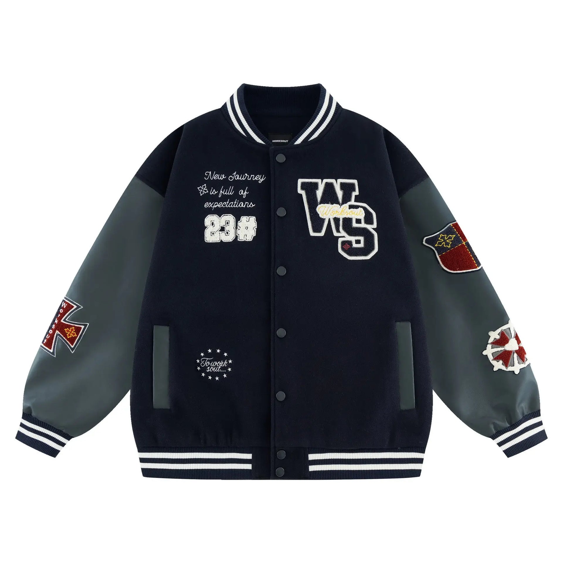 Vintage Popular New Letter Embroidery Joker Stitching Jacket Women Y2K High Street College Hip Hop Couple Sports Baseball Jacket 1 1 S6080bdb53c94489da17a65b935e8f60aW Swag N Slay LTD