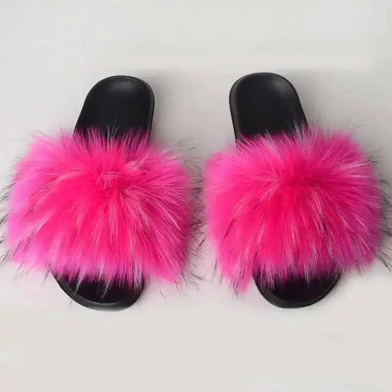 Summer Faux Fur Slippers Women Indoor Furry Fur Slides Female Plush Flip Flops Flats Sandals Casual Fluffy Slipper House Shoes Color 1 S6348cab705d1484bba7b64fe190d2918o Swag N Slay LTD