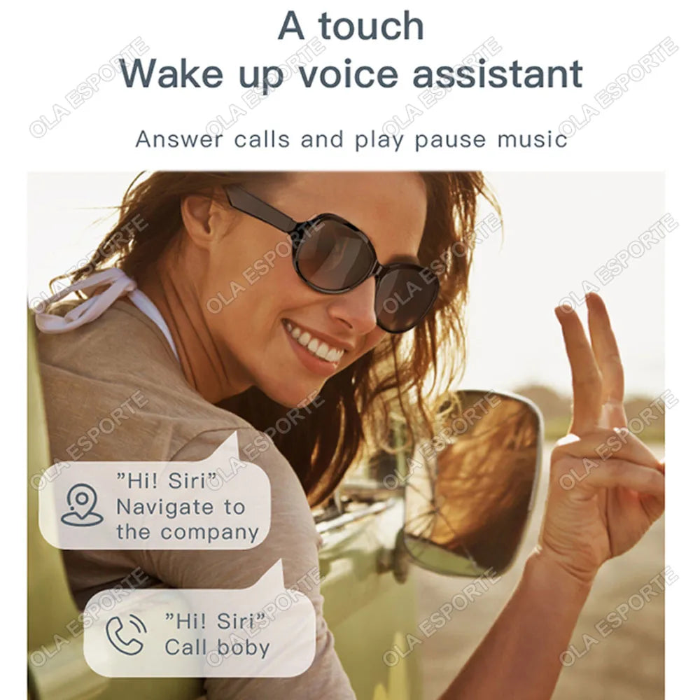 AI Smart Glasses Wireless Bluetooth V5.3 Sunglasses Outdoor Sport Call Music Technology Headphones Suitable Men Women Sunglasses S63a9f08f61364de0b4bda69cf14ef11bY Swag N Slay LTD