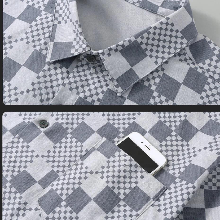 Plaid Shirt Men Summer Short Sleeve Shirts Plus Size 10XL 11XL Fashion Casual Plaid Tops Male Summer Shirt Big Size 10XL S68029e8eb30c4e6ba535861741c1e0d3K Swag N Slay LTD