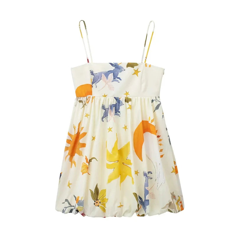 MUJER Print Slip Mini Dress Woman Ruched Sleeveless Short Dresses For Women Backless Summer Sexy Dress Beach Holiday Dresses print S69965ea9e4014928b0e38ee7137918bdu Swag N Slay LTD