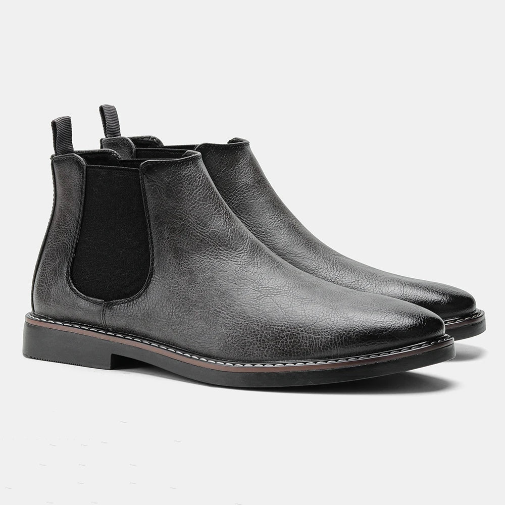 40~46 Men Chelsea Boots Brand Retro Comfortable Fashion Men Boots grey 5241 S6b12d015beba4b53b09e6d8972a5e1003 Swag N Slay LTD