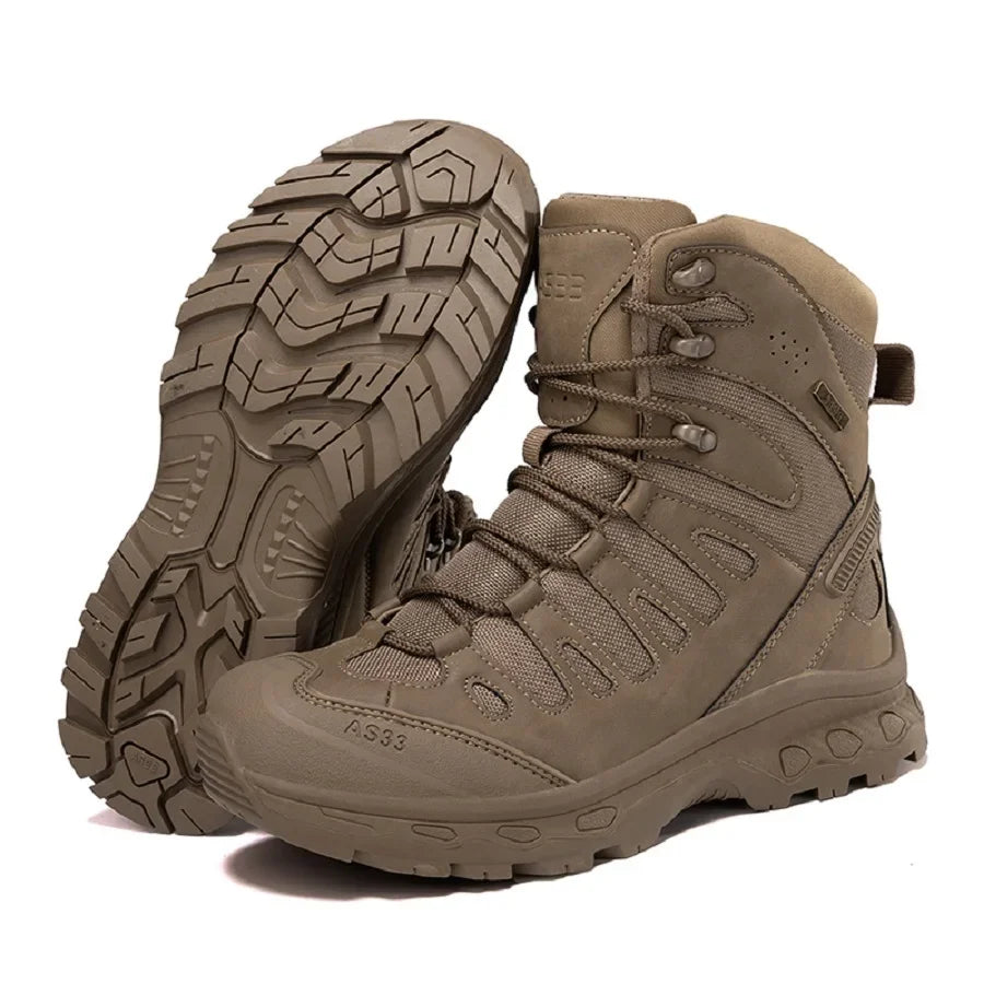 High Top Waterproof Men's Tactical Boots Hiking Shoes Large Size 47 Outdoor Sneakers Hiking Boots Non Slip Motorcycle Boots Men Khaki S6c3e3e3d082c41e1adda54064e8582d4j Swag N Slay LTD