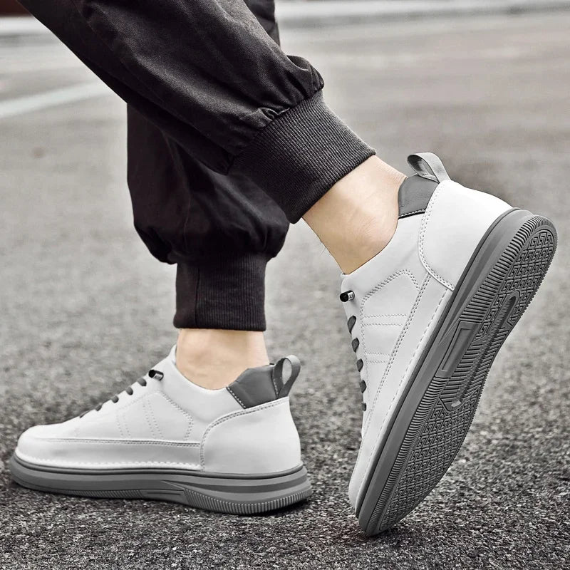 Spring Autumn Men's Inner Heightening Shoes Leather Sports Casual Shoes Invisible Height Increasing Shoes Men Sport Elevator 8CM S6cfb8e4f5cad4623860e75782a7a9766R Swag N Slay LTD