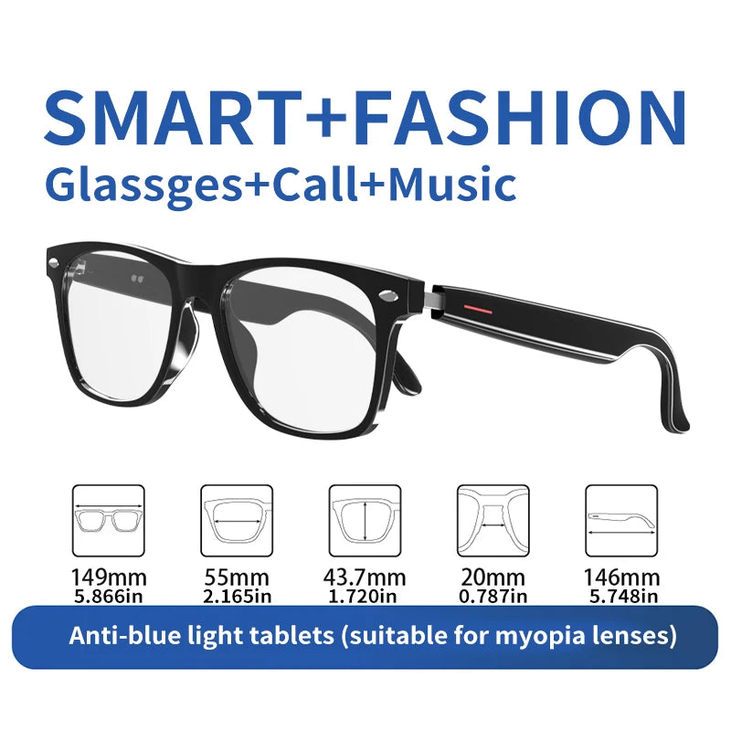 New smart wireless bluetooth glasses to listen to music to answer the phone men and women fashion anti-blue light glasses S716674be5ff646e8b6be31c30ccec603g Swag N Slay LTD