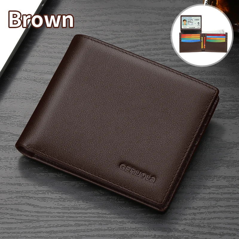 Men's Wallet 2025 New Arrival Genuine Leather Large Capacity Zipper Wallet Card Holder Integrated Ultra-Thin Wallet Coffee S72c7094dfec144d69631f60319e6bd16P Swag N Slay LTD