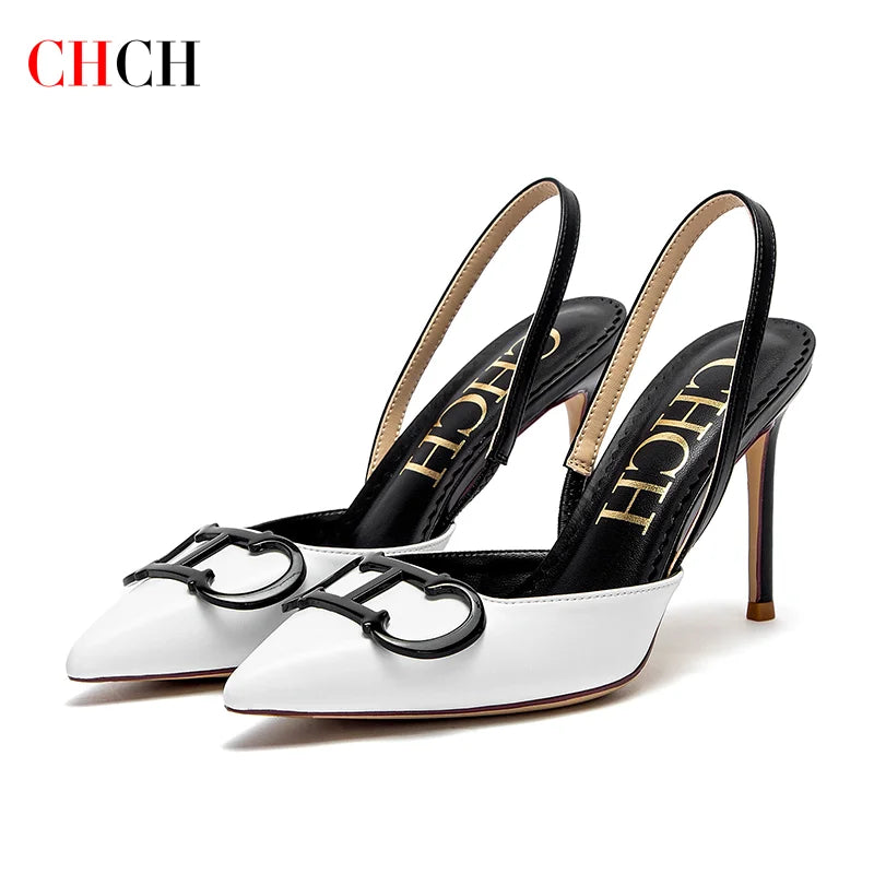 CHCH Women's High Heels 2025 Sharp tip Destiny Closed Toe Strappy Heels Sexy Wedding Bridal Party Dress Shoes 9cm S731ca5be96784863a03c0dd52f671806F Swag N Slay LTD