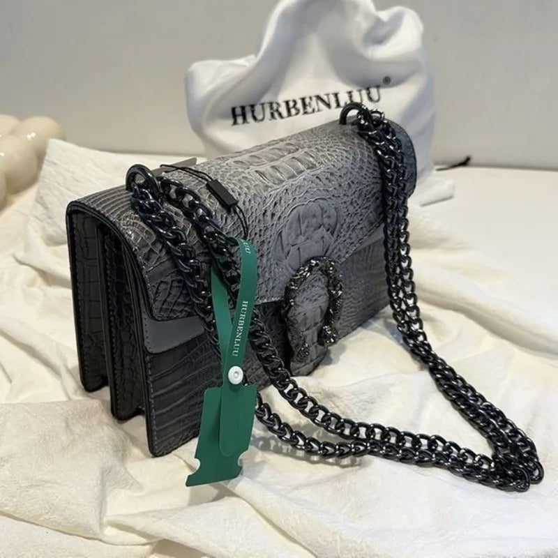 Crocodile Pattern Underarm Bag Dionysus Handbag Texture Niche Chain Slung Shoulder Bag Explosions Fashion Trend Small Square Bag S74c40d8fb3cb4794980593df66525984K Swag N Slay LTD
