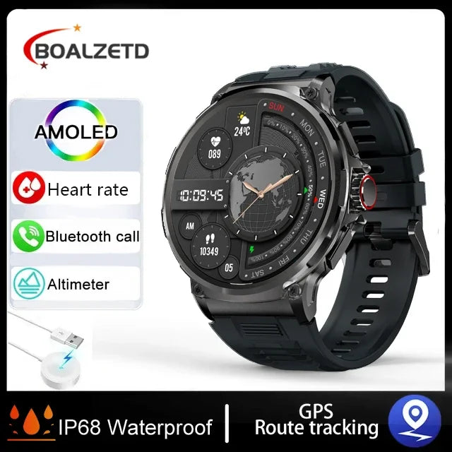 Smart Watch Men 1.85-inch Large Display GPS Sports IP68 Waterproof 2026 New Bluetooth Call Compass Military Smartwatch Gift Hot black For Xiaomi S7c2f5b1ae00c426abdd80697741a250fF Swag N Slay LTD