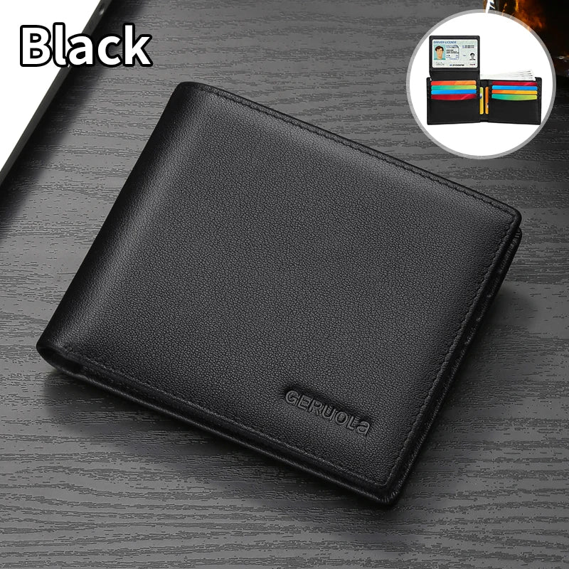 Men's Wallet 2025 New Arrival Genuine Leather Large Capacity Zipper Wallet Card Holder Integrated Ultra-Thin Wallet Black S7e77d2ba23064c96ba74297dddab8c96c Swag N Slay LTD