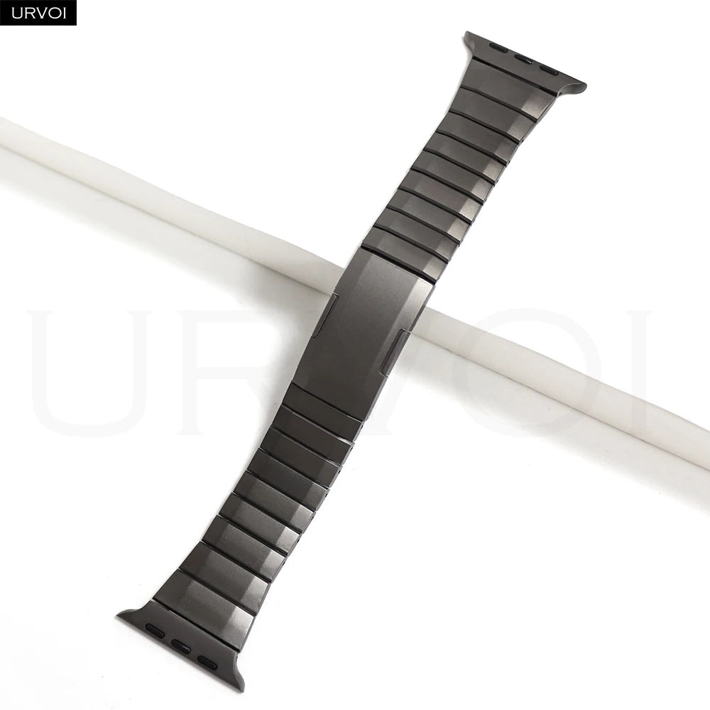URVOI Band for Apple Watch Ultra 3 2 Series 11 10 9 8 7 SE Stainless steel Link bracelet strap Fold depolyment buckle for iWatch Dark grey For Apple Watch S7e9006e6278a46169e31f8daa5bed329M Swag N Slay LTD