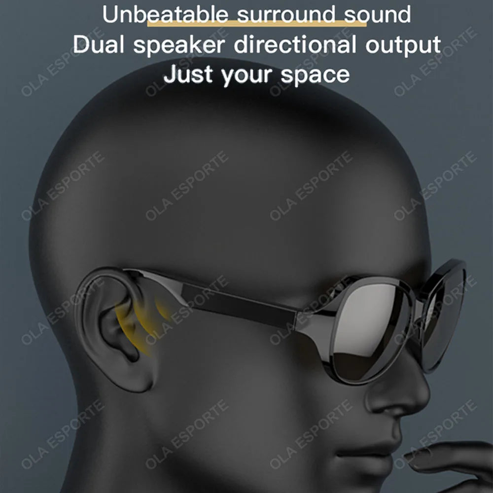 AI Smart Glasses Wireless Bluetooth V5.3 Sunglasses Outdoor Sport Call Music Technology Headphones Suitable Men Women Sunglasses S8711925387bc40cc9b1d10531aa62a26K Swag N Slay LTD