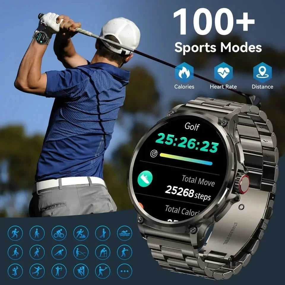 Smart Watch Men 1.85-inch Large Display GPS Sports IP68 Waterproof 2026 New Bluetooth Call Compass Military Smartwatch Gift Hot S873c7df35907425b928e2cafc1fe65d9V Swag N Slay LTD