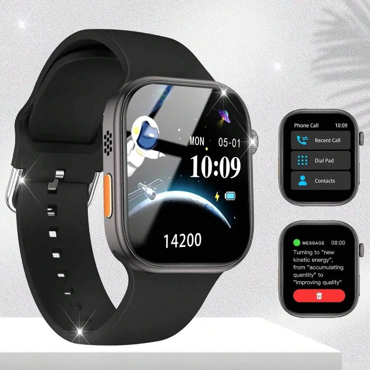 Smart watch wireless calling/dial Sport mode calling reminder and rejection fitness monitoring for iPhone/Andriod United States black S88b3fa27c8264c2cad7fc0d20715e04aQ Swag N Slay LTD