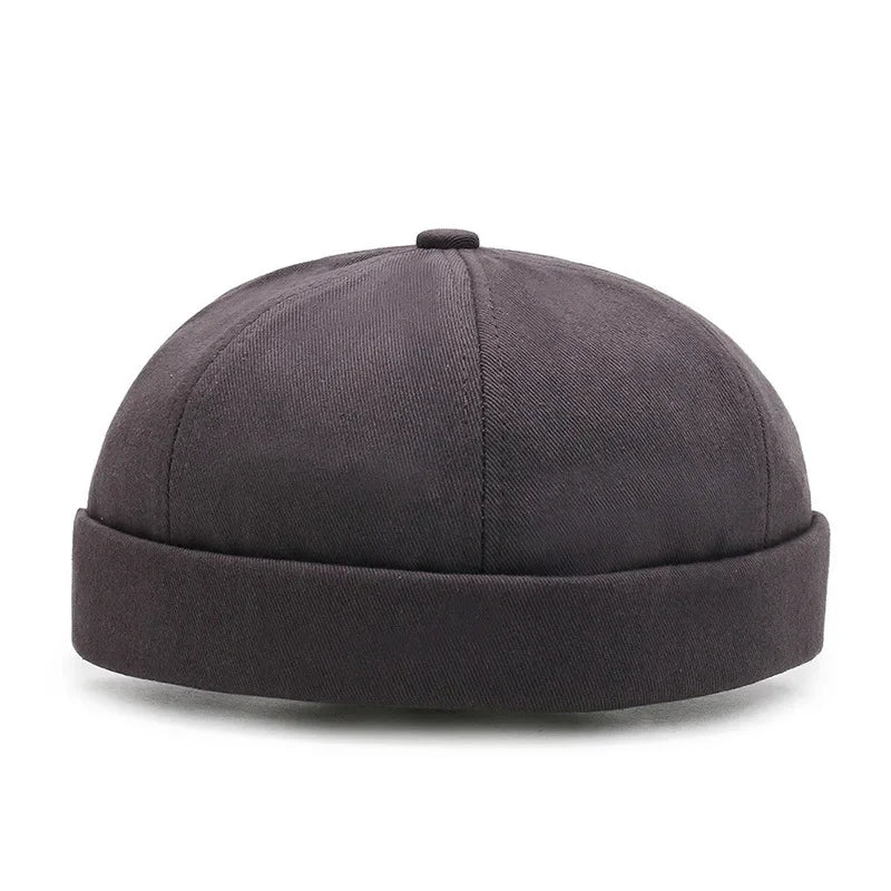 Men Hip Hop Hats Vintage Beanie Hat Summer Adjustable Landlord Hat Trendy Streetwear Docker Cap Women men Brimless Skullies Cap Gray-1 S895334f481054a9cb734e78f0d1e5d978 Swag N Slay LTD
