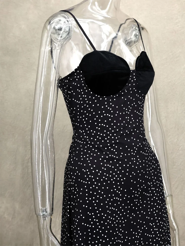 VEITCHE 2025 Women's Holiday Strap Dress Polka Dot Print Sexy A-Line Skirt Commute Wear Casual Women's Fashion S8fa040b3d030415db60ac09af4afae068 Swag N Slay LTD